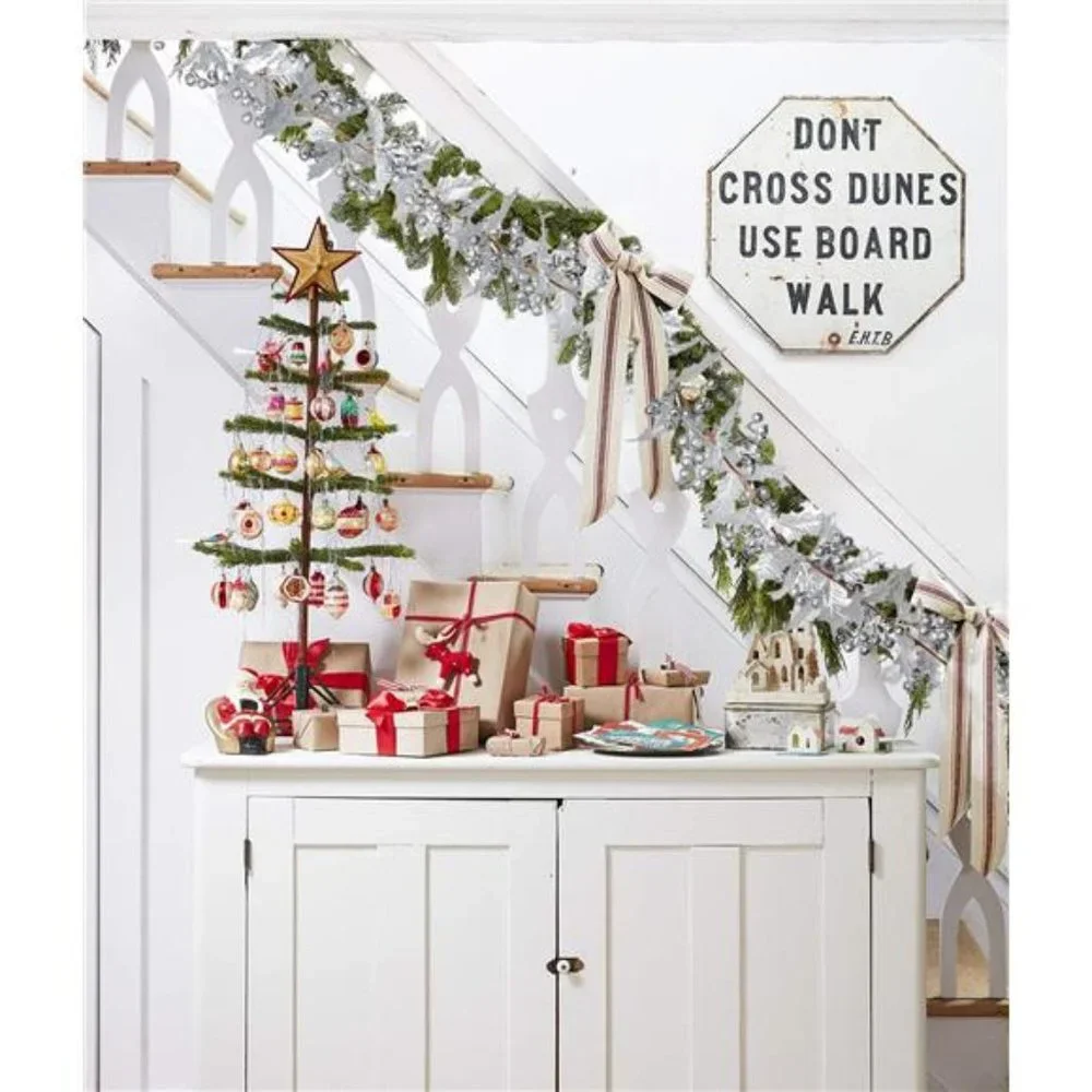 6FT Silver Berry Christmas Garland, Flexible Artificial Garland for Decoration